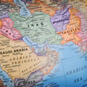 Map of the Middle East region.