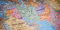 Map of the Middle East region.