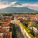 The town of Antigua, Guatemala.