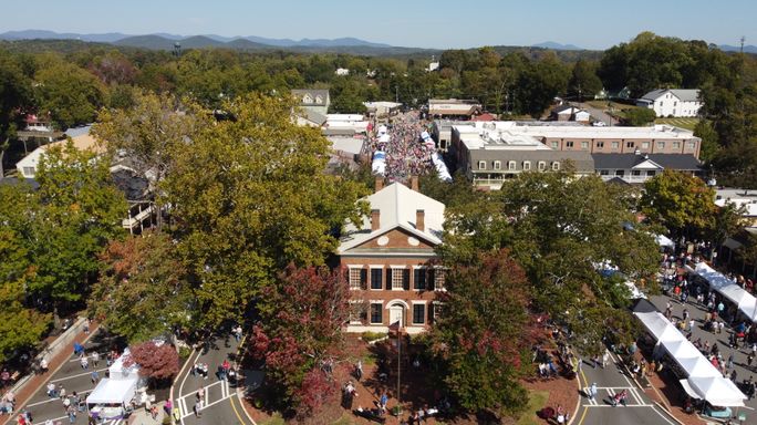 Dahlonega, Georgia during a festival Dahlonega Gerogia