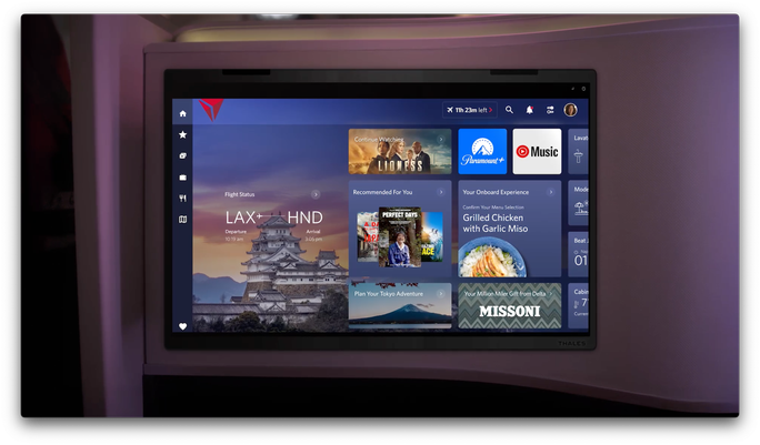 Delta Air Lines, delta sync, airplane entertainment, seatback entertainment