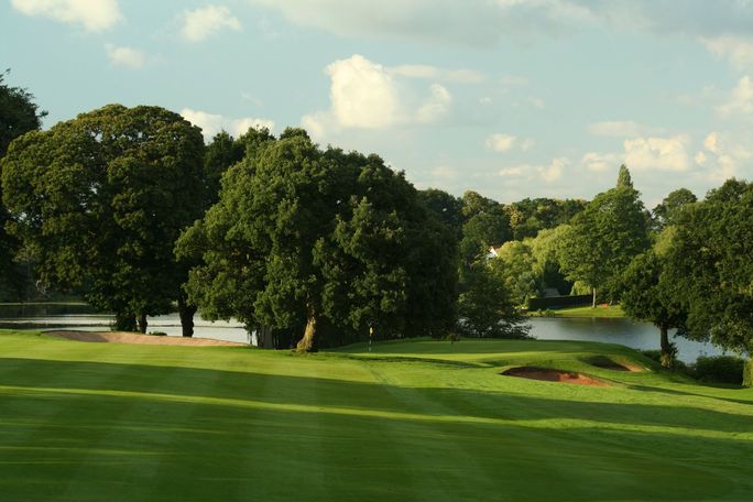 A portion of the 18-hole golf course at Fairmont Cheshire, The Mere in Cheshire, U.K. A portion of the 18-hole golf course at Fairmont Cheshire, The Mere in Cheshire, U.K.