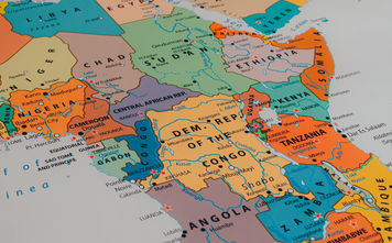 Adobe Stock, maps, Africa, african continent, DRC, democratic republic of the congo, sudan, ethiopia, tanzania, chad, uganda