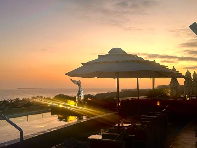Sunset Views from the Preferred Club Lounge