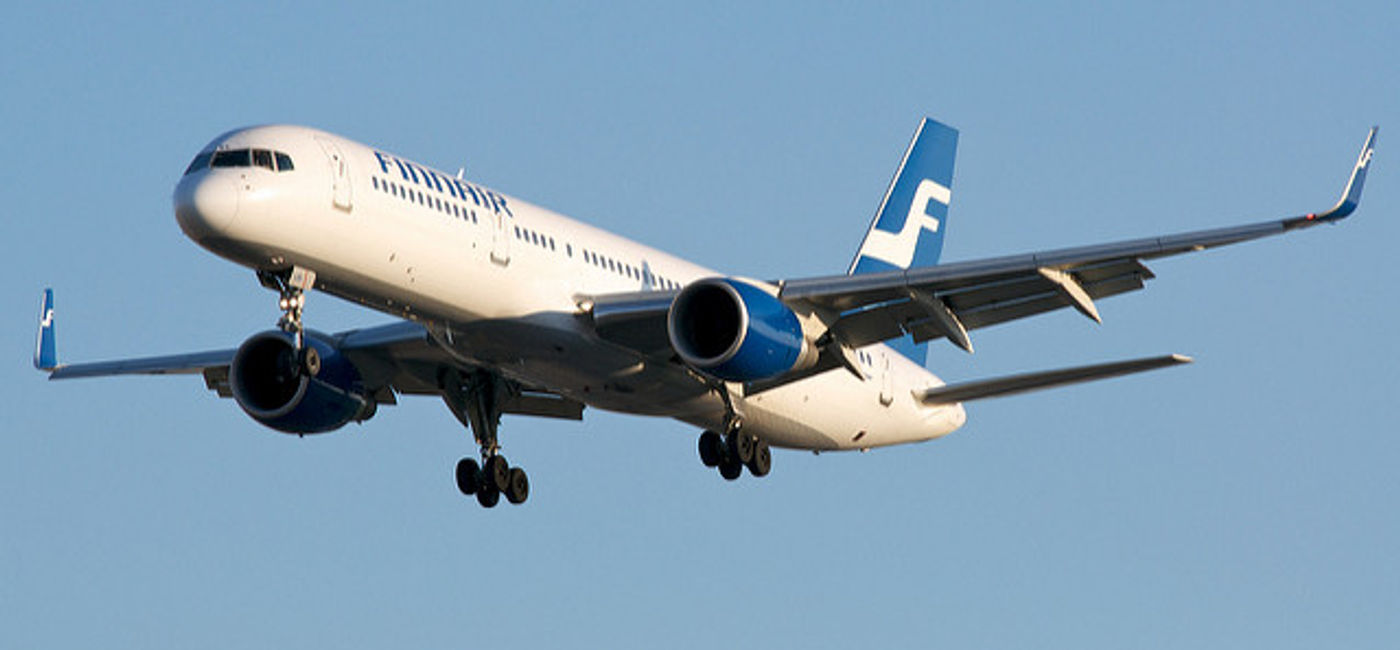 Image: PHOTO: A Finnair plane in flight. (photo via Flickr/BriYYZ)