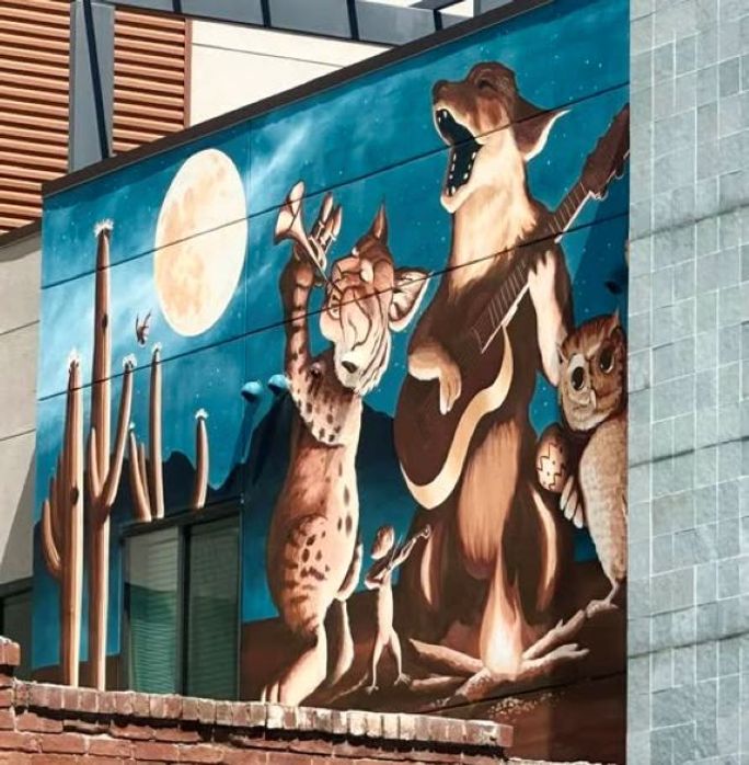 One of downtown Tucson's fun murals One of downtown Tucson's fun murals