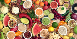 Large vegan health food collection.