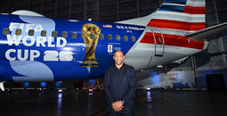 Thierry Henry celebrates American Airlines as the Official North American Airline Supplier of the FIFA World Cup 26™, in partnership with Qatar Airways, Global Airline of FIFA.