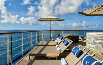 The newly refreshed deck on Wind Surf