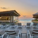 Marriott Cancun All-Inclusive Adult Pool at Sunrise.