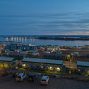 Evening view of the harbor at Iqaluit, Nunavut