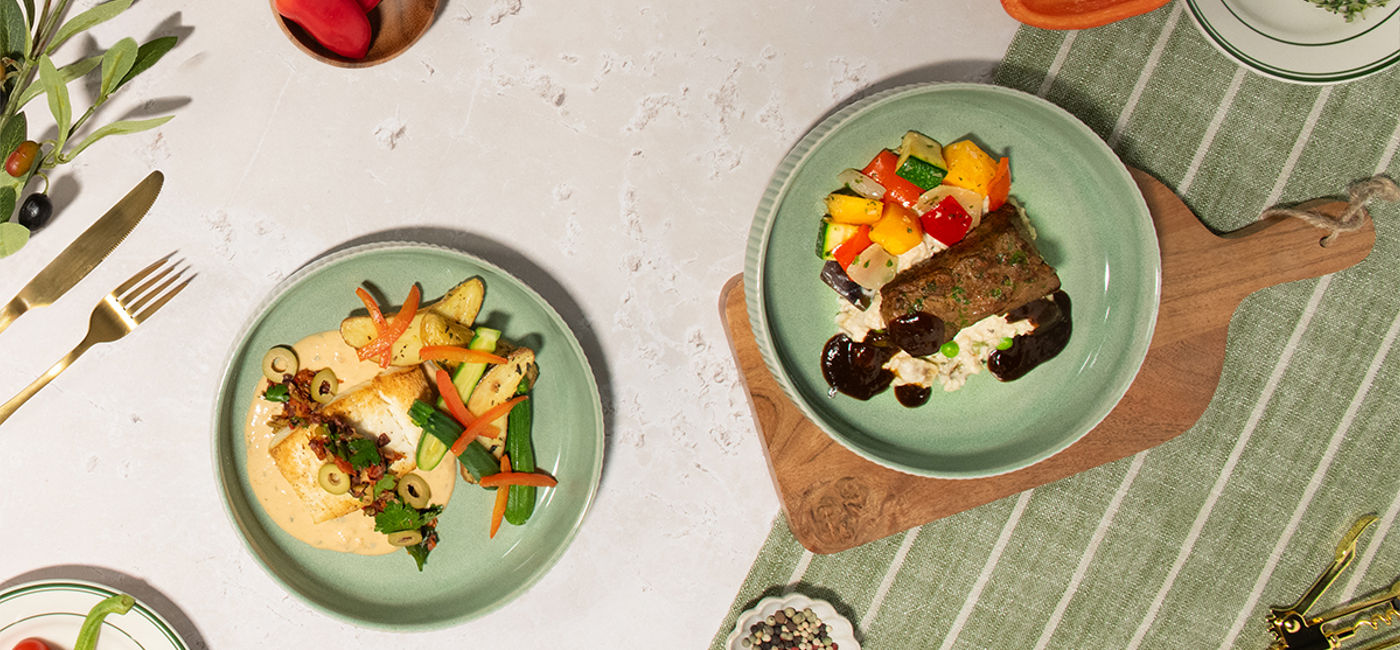 Image: American Airlines new European Flagship dishes (Photo Credit: Courtesy American Airlines)