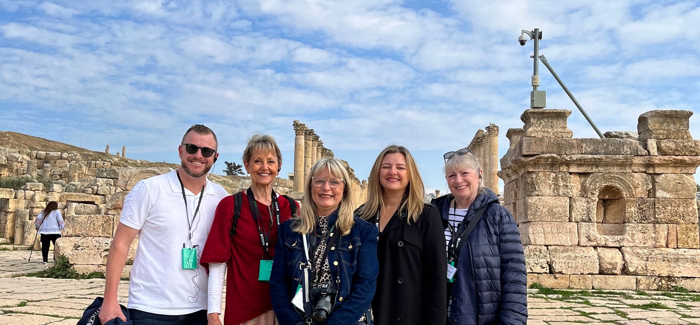Image: A Tauck Academy advisor group in Jordan. (Photo Credit: Tauck)