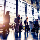 Passengers in an airport