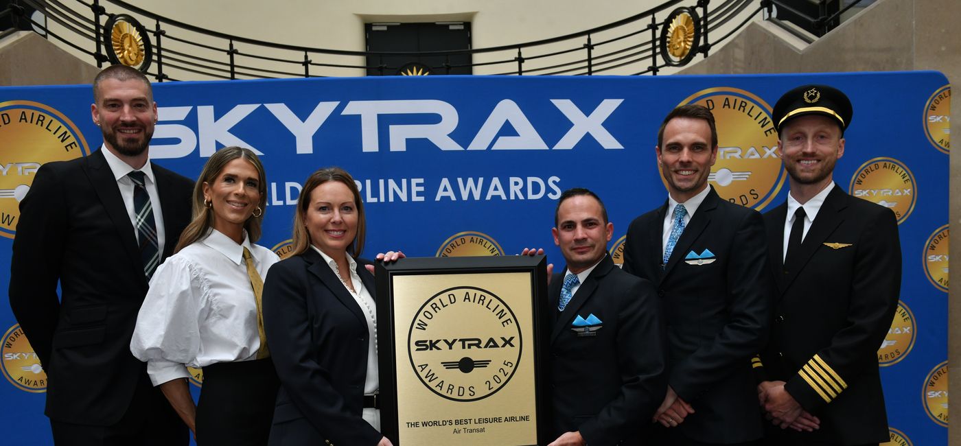 Image: 2025 Skytrax World Airline Awards (Photo Credit: Air Transat)