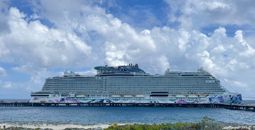 Norwegian Luna at Great Stirrup Cay, Norwegian Cruise Line's private island in the Bahamas