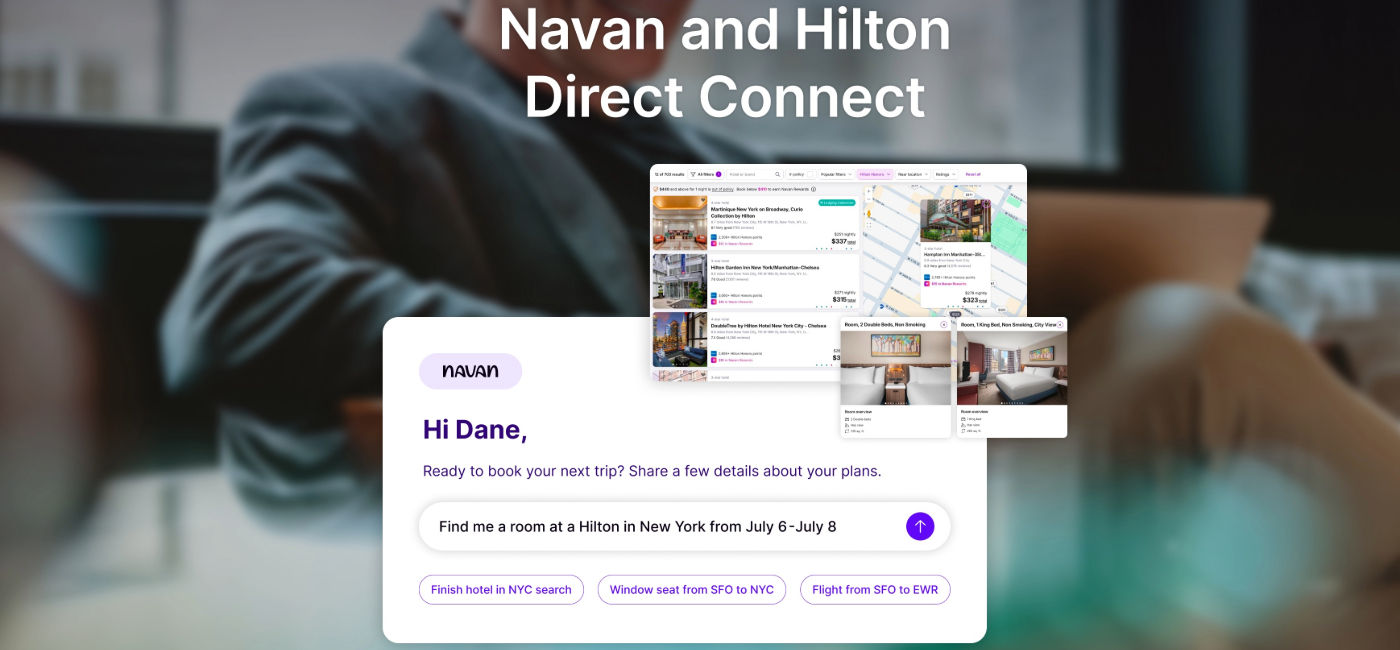 Image: Hilton and Navan are creating the Hotel-TMC Direct Connect. (Photo Credit: © 2026 Hilton)
