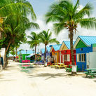 Colorful houses in Barbados