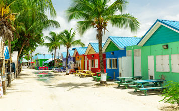 Colorful houses in Barbados