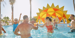 Calypso Lagoon’s DJ Island and Mingo’s Tropical Bar & Kitchen Swim Up Bar