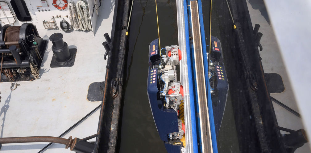 The Jotun HullSkater cleaning Carnival Pride