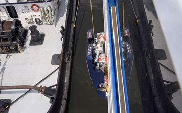 The Jotun HullSkater cleaning Carnival Pride