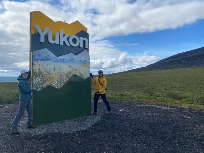 Dempster Highway Yukon sign Dempster Highway Yukon sign