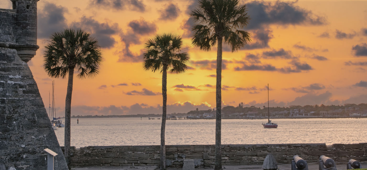 Image: The Castillo de San Marcos at sunrise, St Augustine, Florida. (Photo Credit: Tom Dorsz  / Adobe Stock)