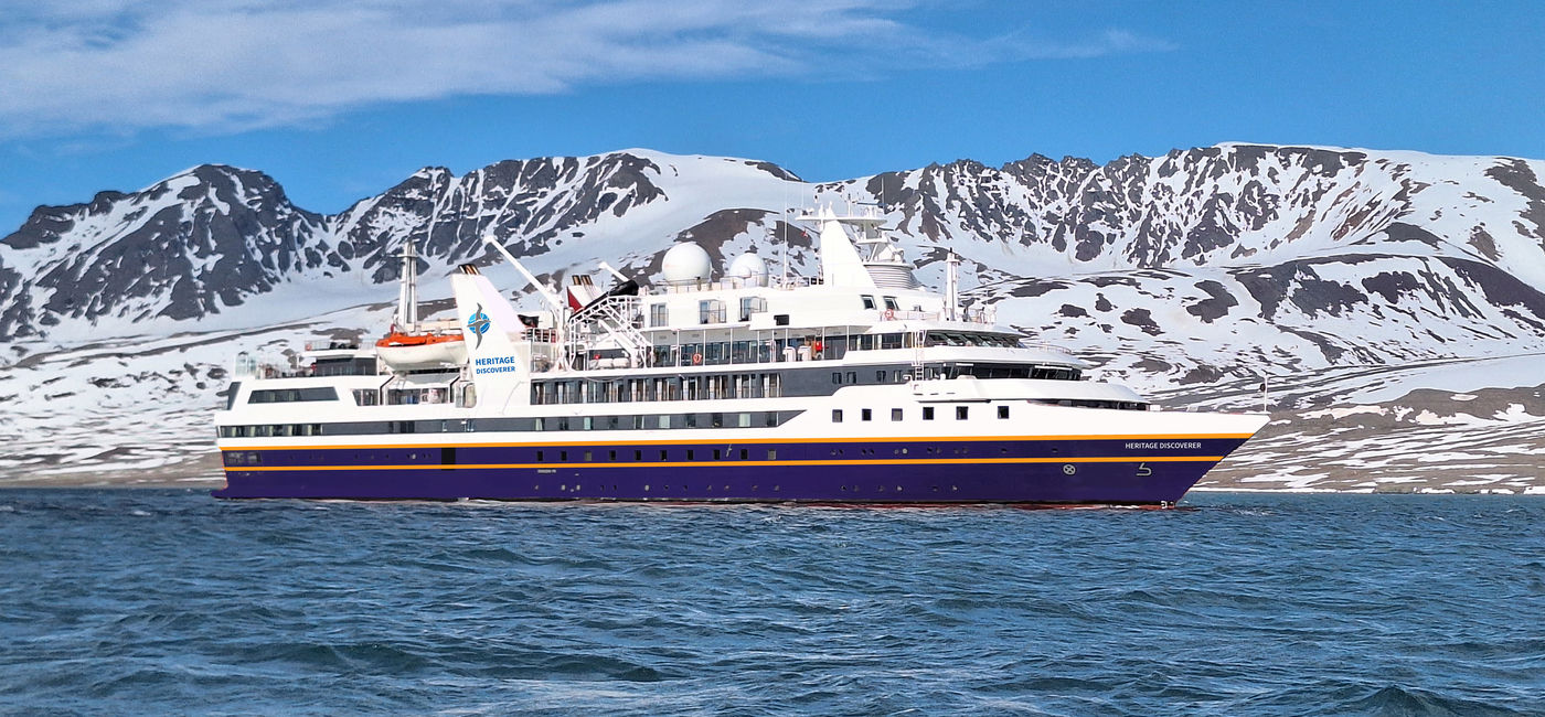Image: Rendering of the Heritage Discoverer, setting sail in 2027. (Photo Credit: Heritage Expeditions)