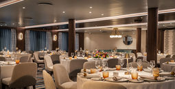 The newly refreshed Amphora restaurant aboard Wind Star
