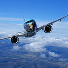 Embraer E195-E2 mid-flight