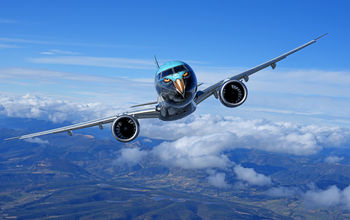 Embraer E195-E2 mid-flight