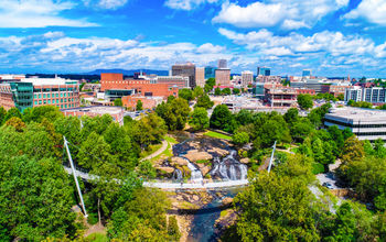Falls Park in Greenville, South Carolina