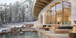 BASIN spa, Fairmont Chateau Lake Louise (winter)