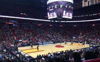 An NBA game inside American Airlines Arena in Downtown Miami, FTX Arena