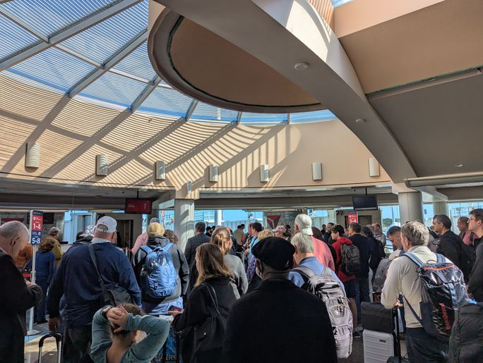 Airport crowd Airport crowd, travel, traveler, travelers, traveling,