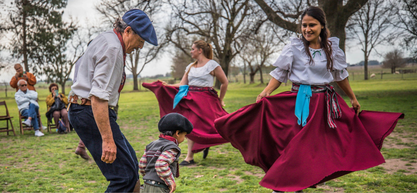 Image: Traditional dancing at El Ombu Ranch, Argentina. (Photo Credit: Collette)