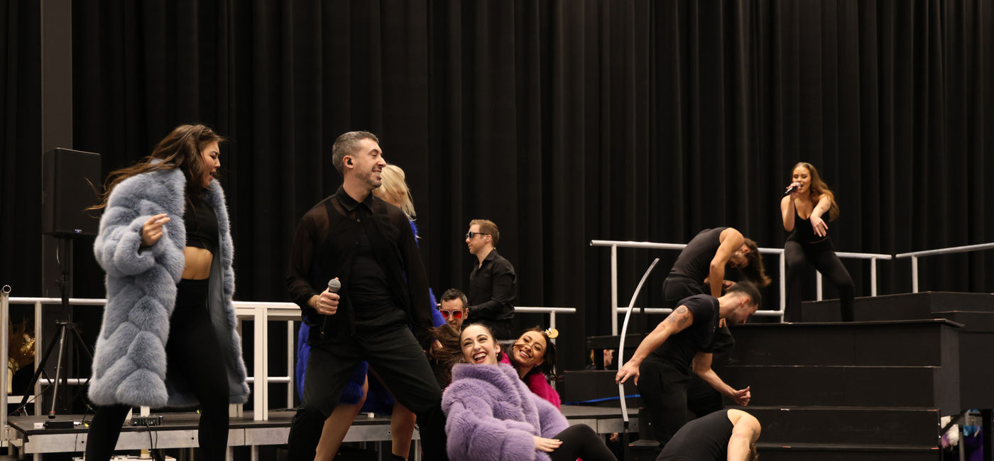 Image: A sneak peek rehearsal of “ELTON: A Celebration of Elton John,” soon to premiere aboard the new Norwegian Luna. (Photo Credit: Norwegian Cruise Line)