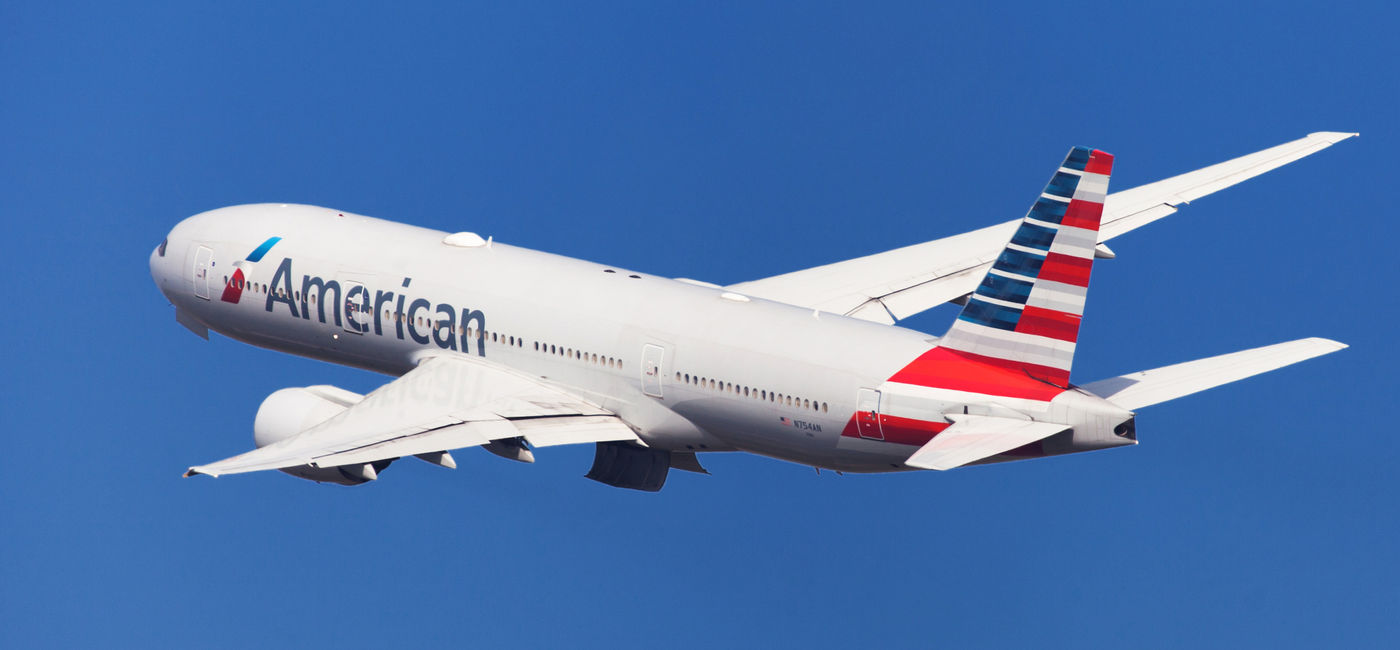 Image: American Airlines Boeing 777-200ER. (photo via santirf/iStock Editorial / Getty Images Plus)