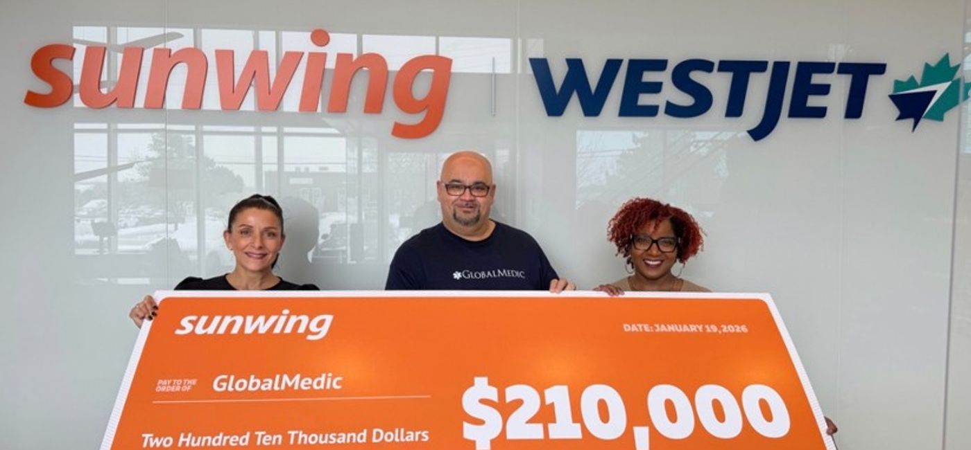 Image: Sunwing Vacations and Canada’s travel agent community raised $210,000 to support Jamaica’s recovery (Photo Credit: Sunwing)