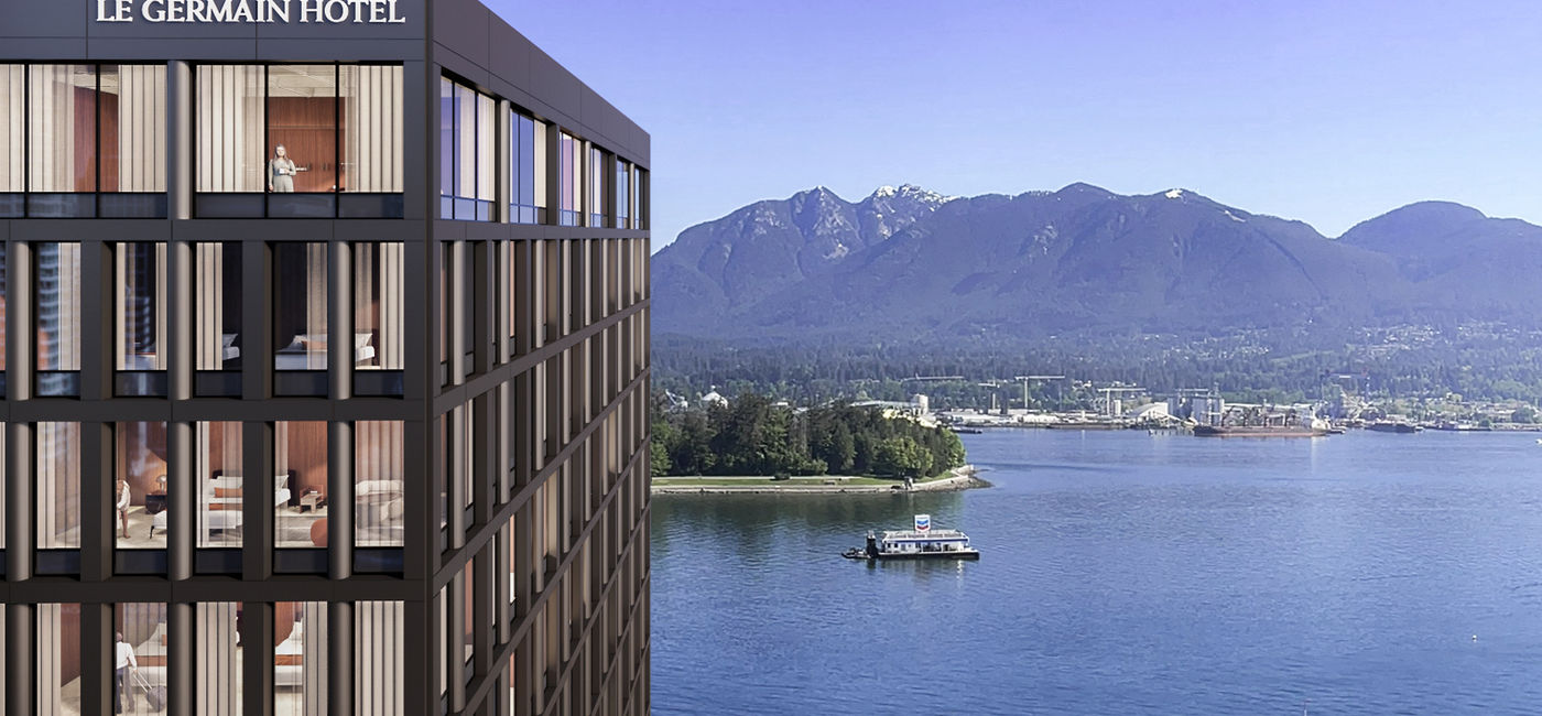 Image: Rendering of the new Le Germain Hotel Vancouver in Coal Harbour (Photo Credit: Le Germain Hotels)