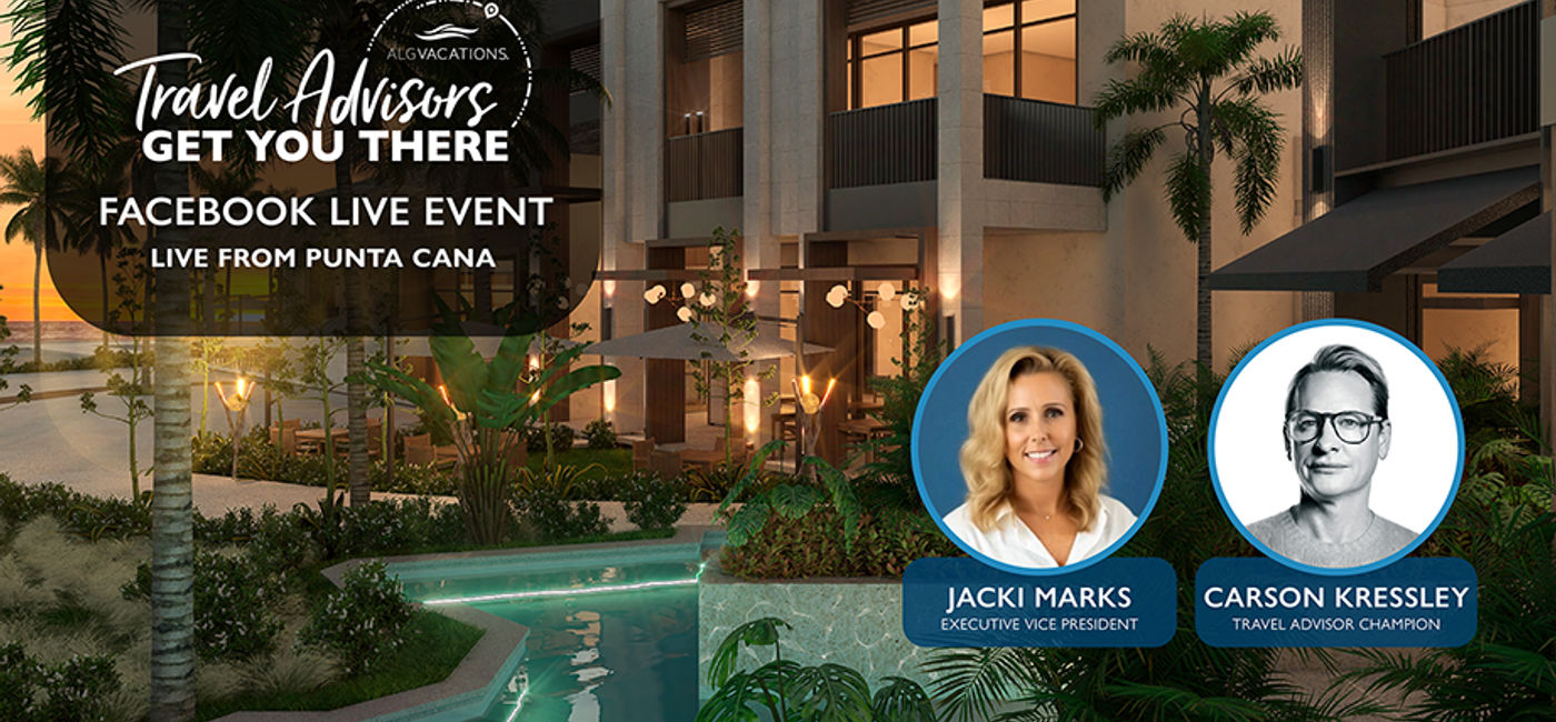 Image: ALG Vacations Facebook Live Event. (Photo Credit: ALG Vacations)