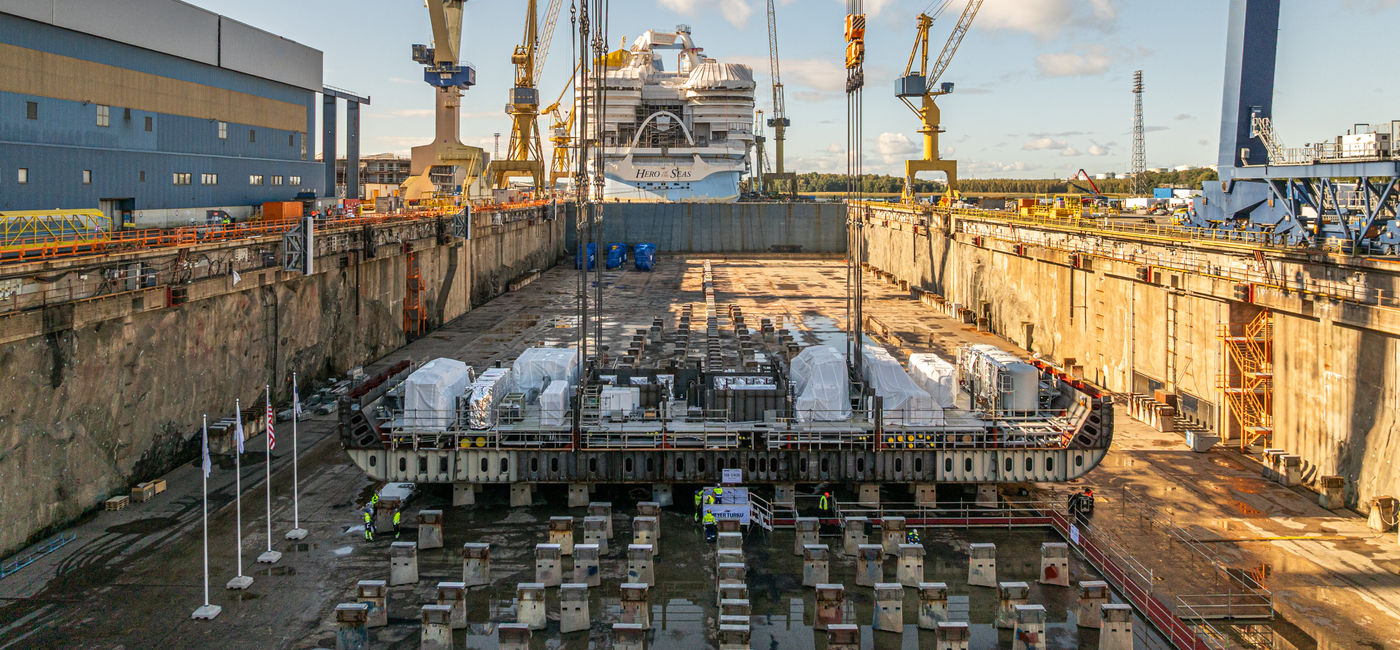 Image: Royal Caribbean International celebrated the keel-laying of its fifth Icon Class ship (Photo Credit: Royal Caribbean International)