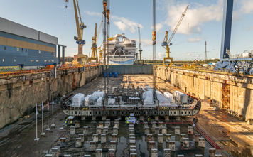 Royal Caribbean International celebrated the keel-laying of its fifth Icon Class ship