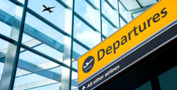 Adobe Stock / London, Heathrow airport, airports, departures sign, airplane