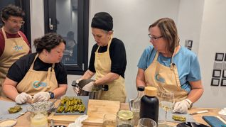 Highlights included a cooking class where advisors learned to prepare and enjoy a traditional Greek meal