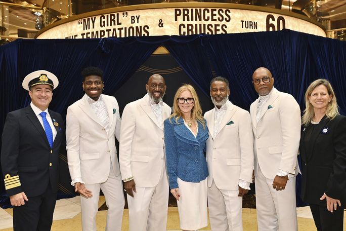 The Temptations will feature aboard Princess Cruises' Diamond Anniversary Voyage, celebrating 60 years of sailing.