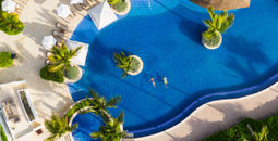 Relaxing in the pool at Hyatt Ziva Cap Cana