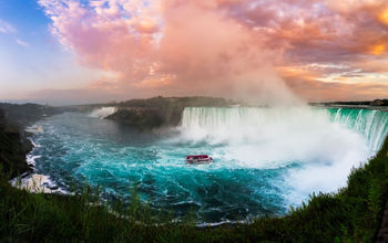 Niagara Falls at sunset