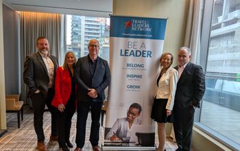 L–R: Cory Voss, Travel Leaders Group; Pam Young, Internova Travel Group; Lindsay Pearlman, Travel Leaders Network; Christine James, Travel Leaders Network; Stephen McGillivray, Internova Travel Group